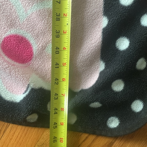 Vintage Hello Kitty Black Pink Throw Blanket - Picture 5 of 5